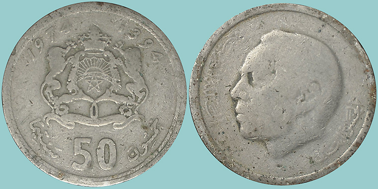 Marocco 50 Santimat 1974