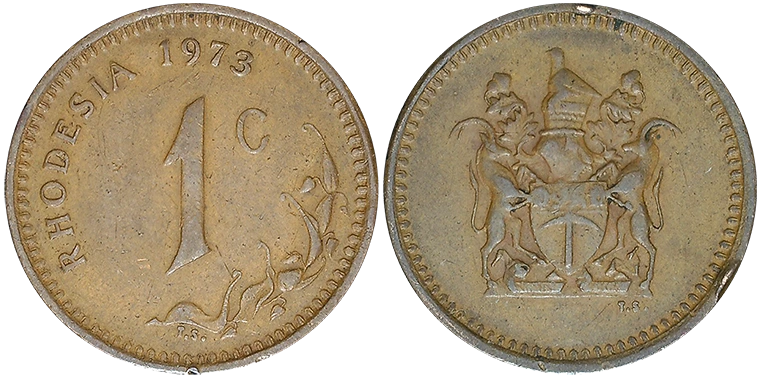 Rhodesia 1 Cent 1973