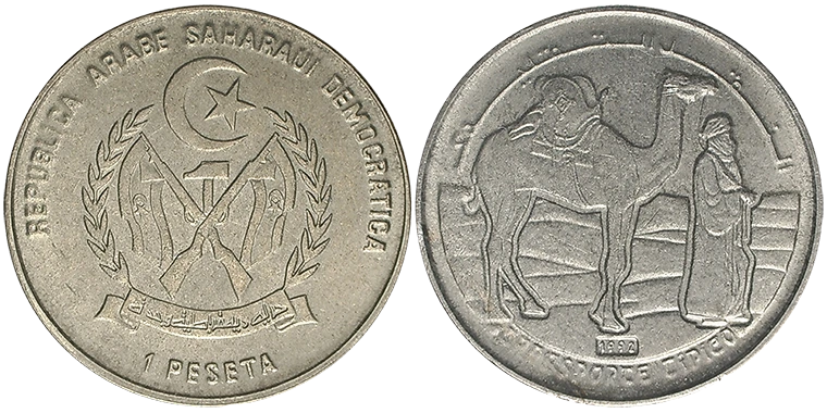 Saharawi 1 Peseta 1992