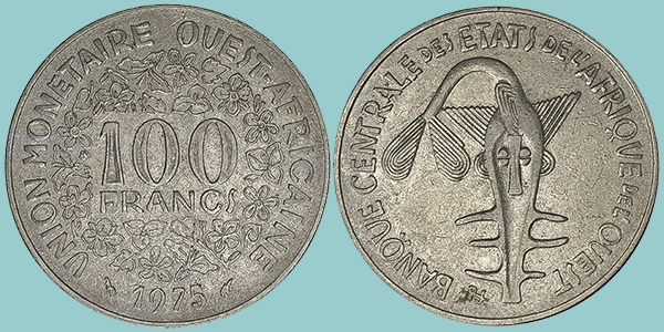 Stati dell'Africa Occidentale 100 Francs CFA 1975