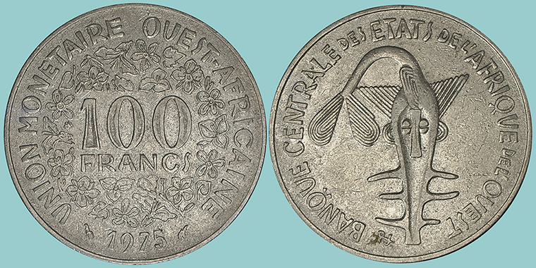 Africa Occidentale 100 Francs 1975