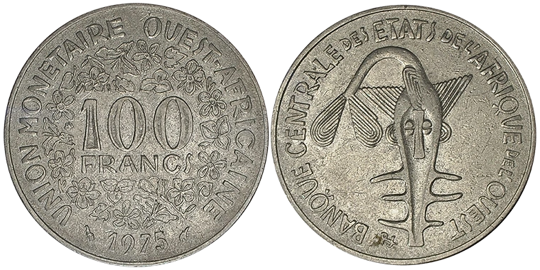 Africa Occidentale 100 Francs 1975