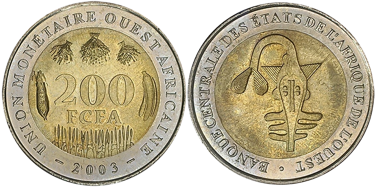 Africa Occidentale 200 Francs 2003