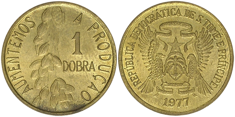 Sao Tome & Principe 1 Dobra 1977