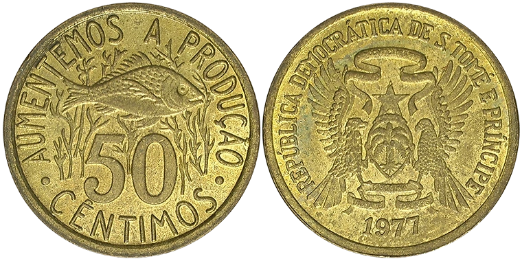 Sao Tome & Principe 50 Centimos 1977