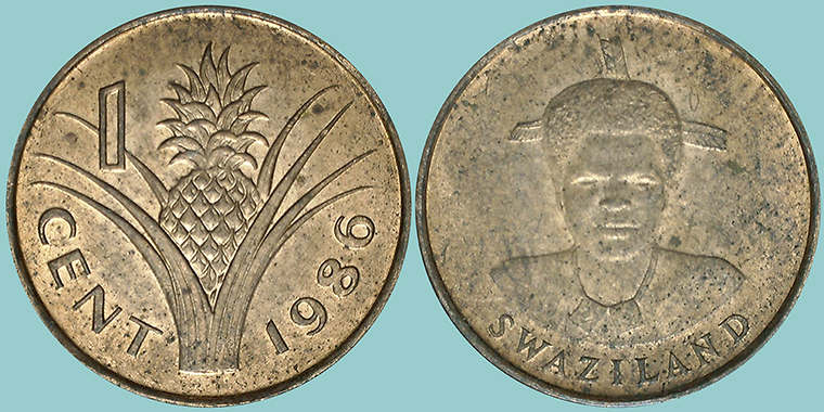 Swaziland 1 Cent 1986