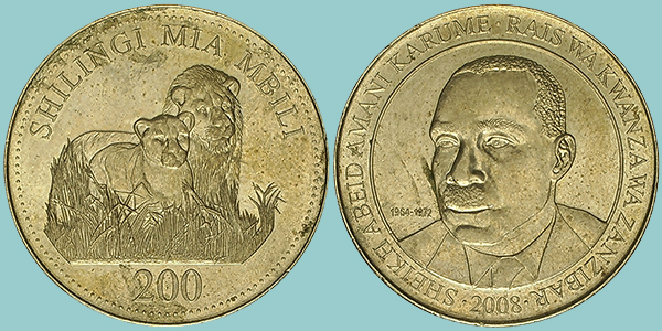 Tanzania 200 Shilingi 2008