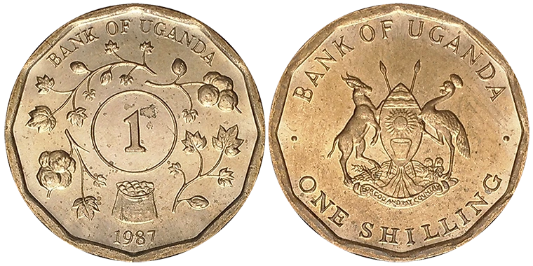 Uganda 1 Shilling 1987