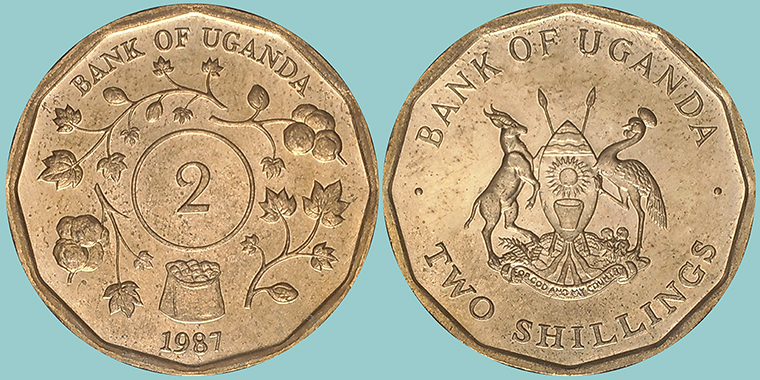 Uganda 2 Scellini 1987