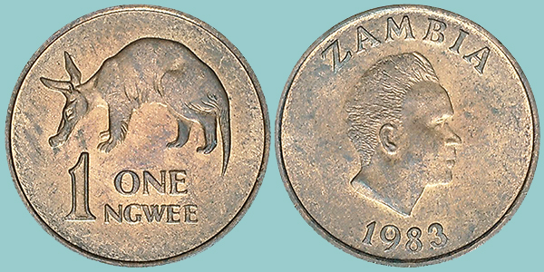 Zambia 1 Ngwee 1983
