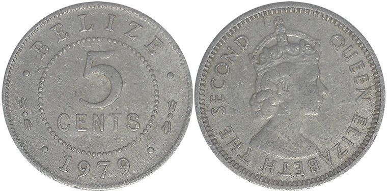 Belize 5 Cents 1979