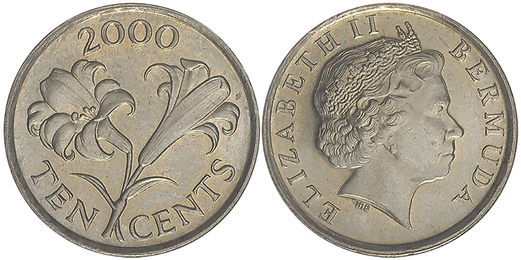Bermuda 10 Cents 2000