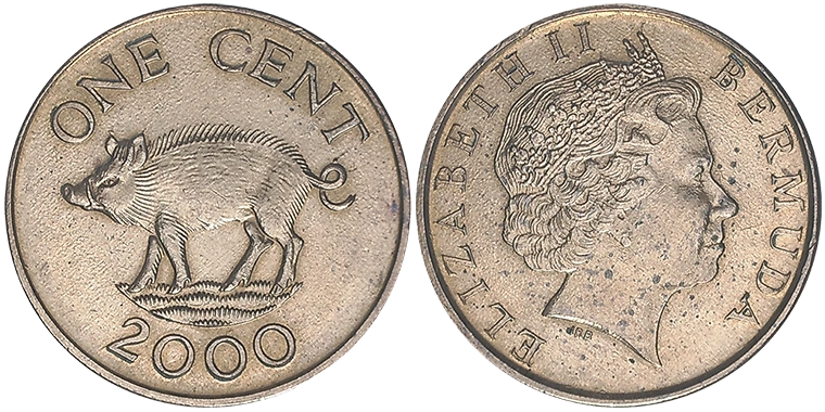 Bermuda 1 Cent 2000