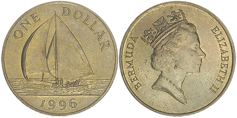 Bermuda 1 Dollar 1996