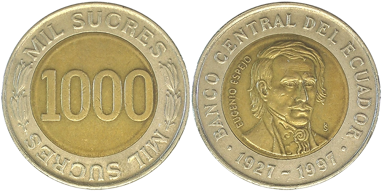 Ecuador 1000 Sucres 1997