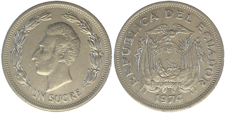 Ecuador 1 Sucre 1974