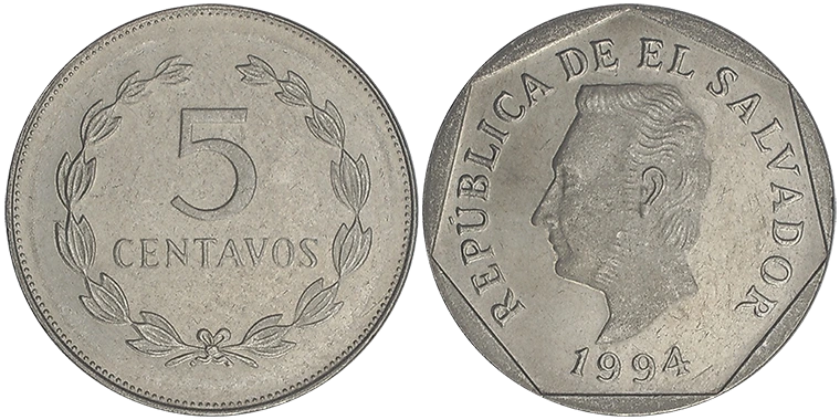 El Salvador 5 Centavos 1994