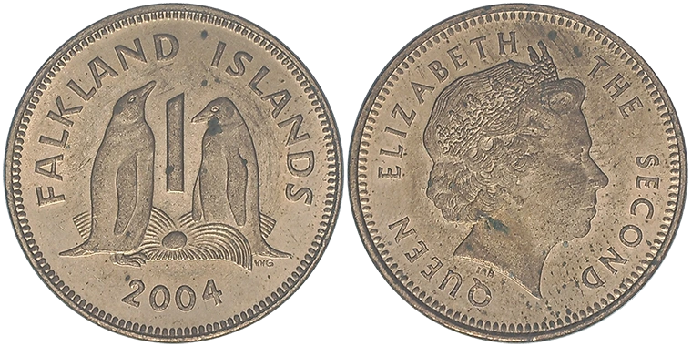Falkland 1 Penny 2004