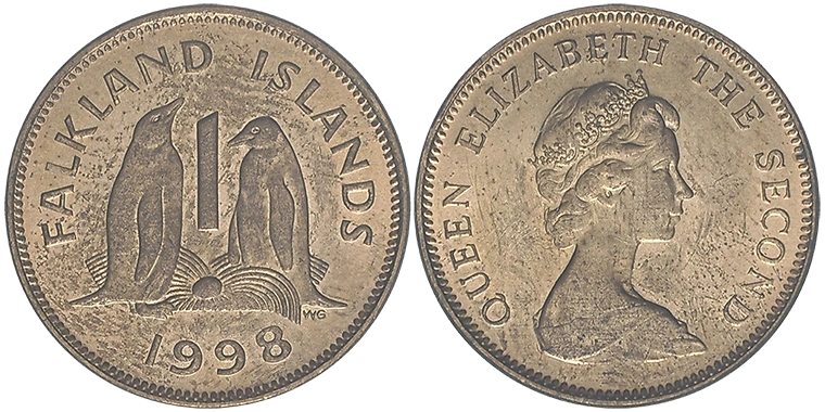 Falkland 1 Penny 1998