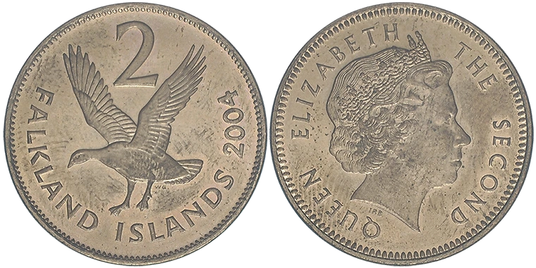 Falkland 2 Pence 2004