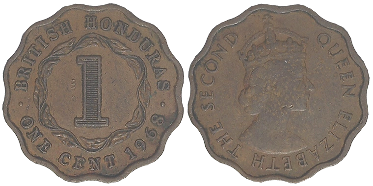 Honduras Britannico 1 Cent 1968