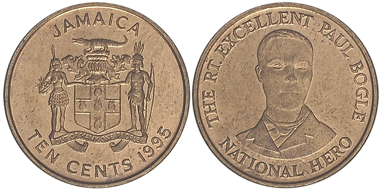 Jamaica 10 Cents 1995