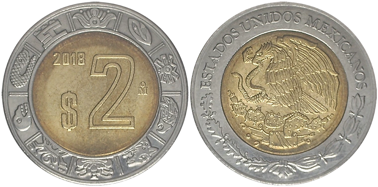 Messico 2 Pesos 2018