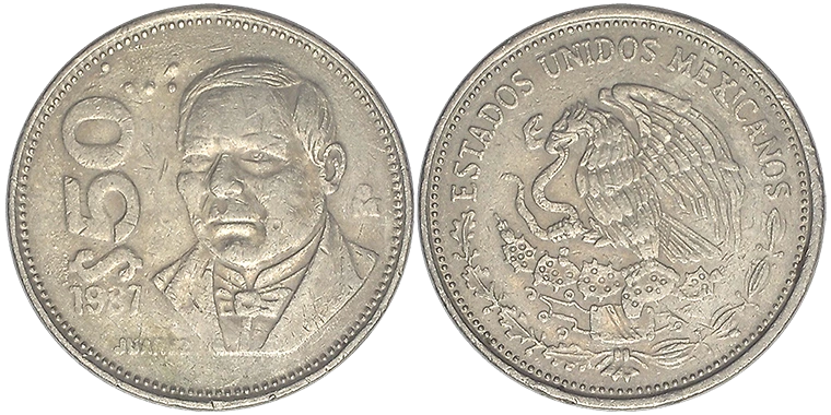 Messico 50 Pesos 1987