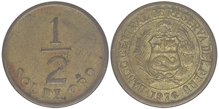 Perù 1/2 Sol 1976