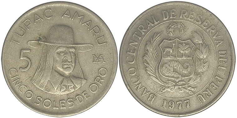 Perù 5 Soles 1977