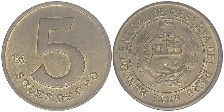Perù 5 Soles 1980