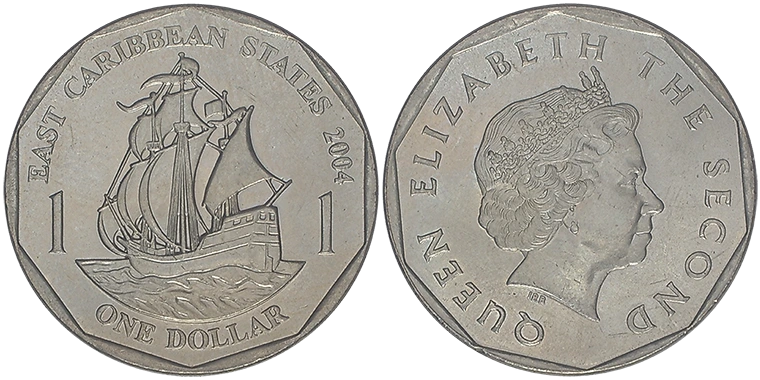 East Caribbean States 1 Dollar 2004
