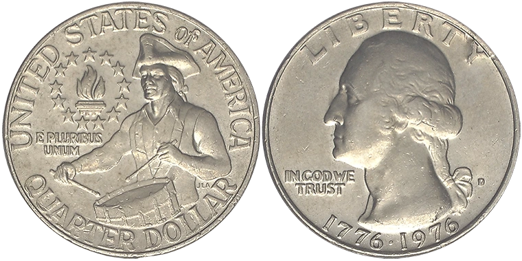 USA 1 Quarter Dollar 1976