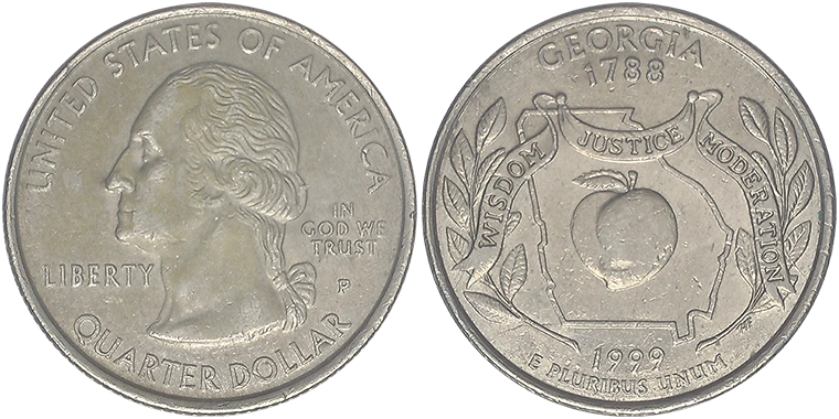 USA 1 Quarter Dollar 1999