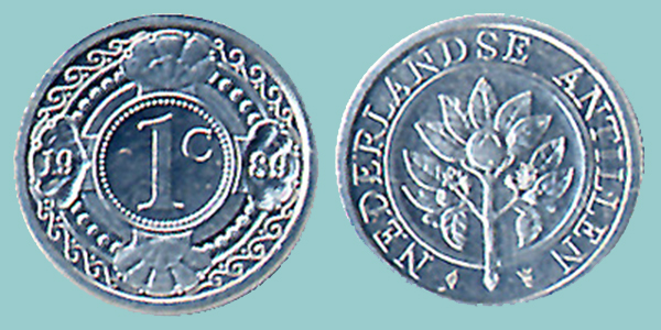 Antille 1 Cent 1989