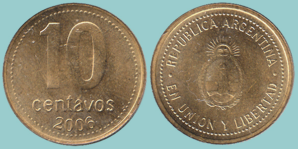 Argentina 10 Centavos 2006