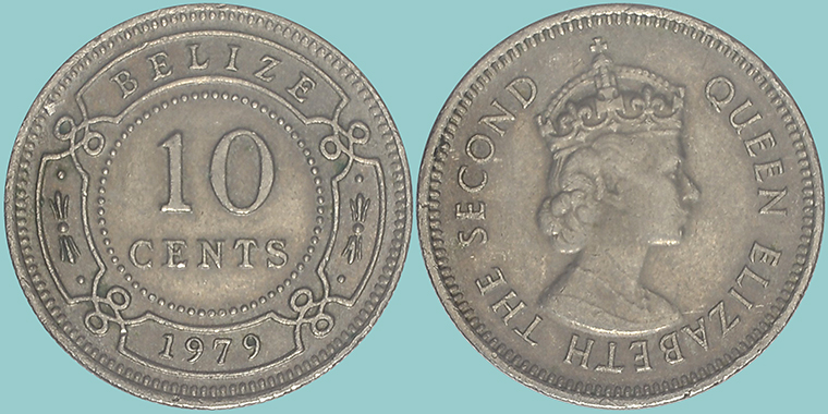Belize 10 Cents 1979