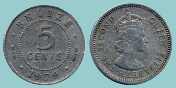 Belize 5 Cents 1979