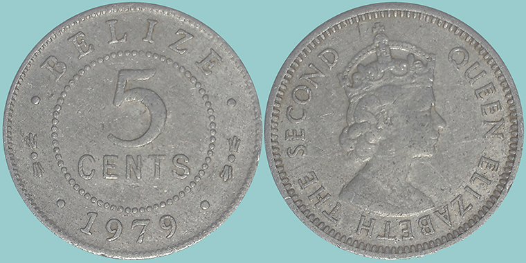 Belize 5 Cents 1979