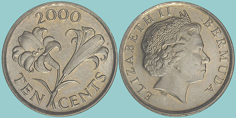 Bermuda 10 Cents 2000
