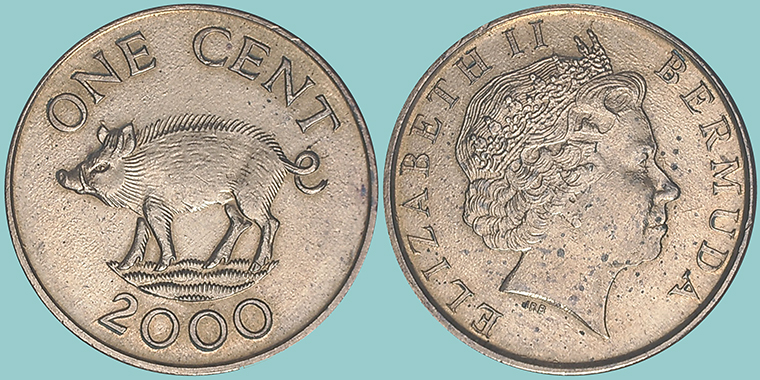 Bermuda 1 Cent 2000