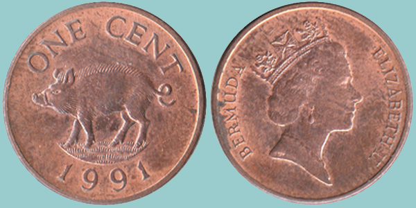 Bermuda 1 Cent 1991