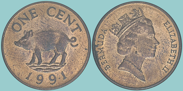 Bermuda 1 Cent 1991