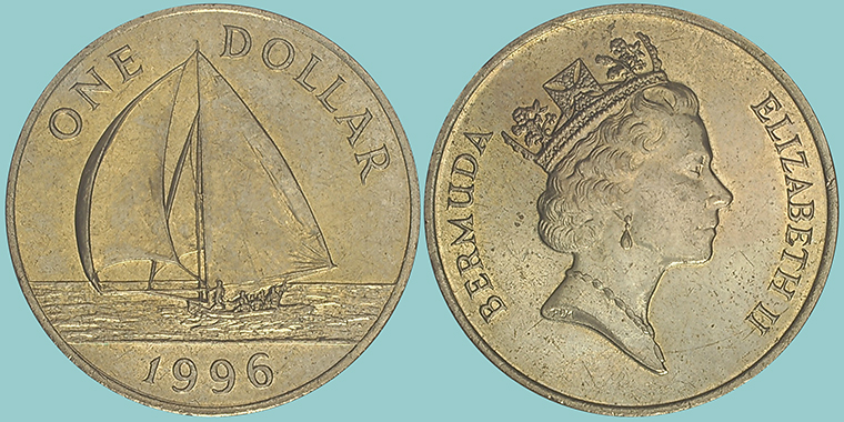 Bermuda 1 Dollar 1996