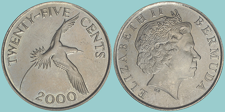 Bermuda 25 Cents 2000