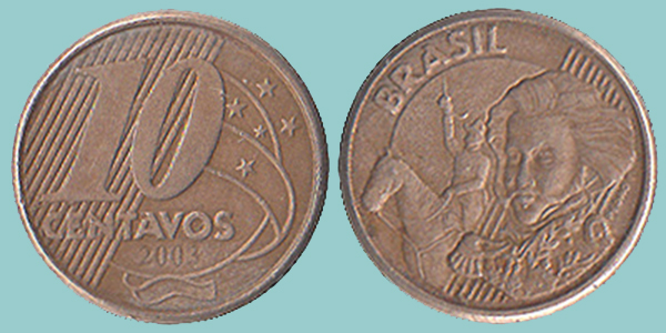 Brasile 10 Centavos 2003