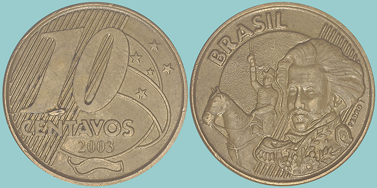 Brasile 10 Centavos 2003