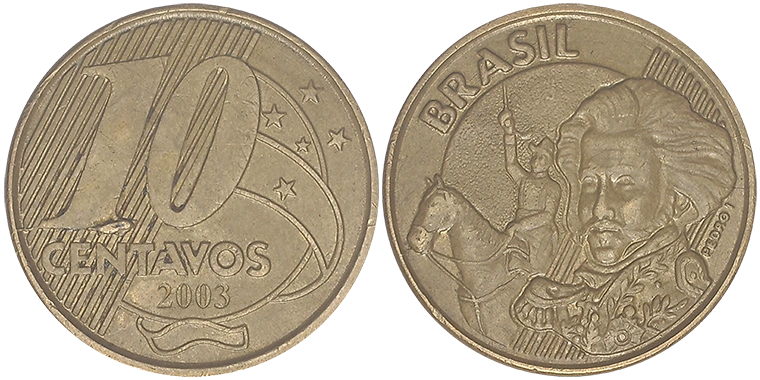 Brasile 10 Centavos 2003