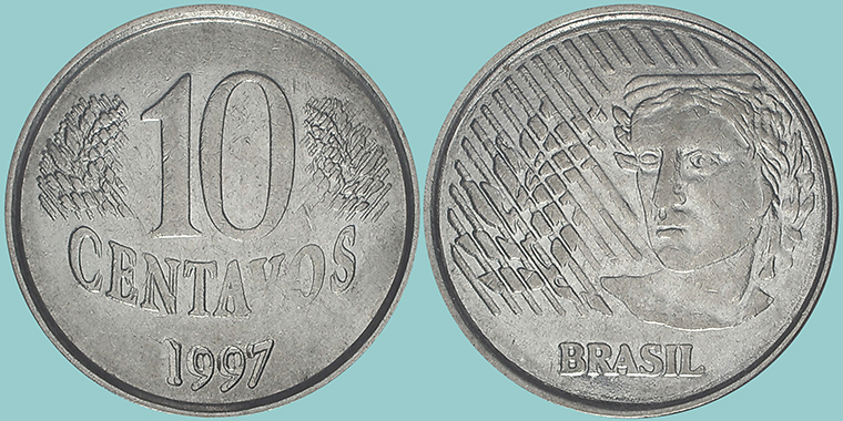 Brasile 10 Centavos 1997