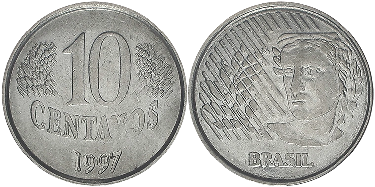 Brasile 10 Centavos 1997